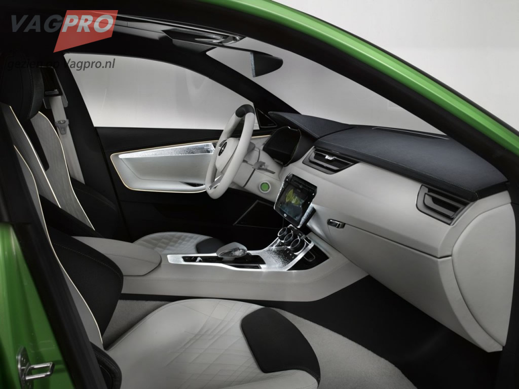 Interieur van de Skoda VisionC Concept